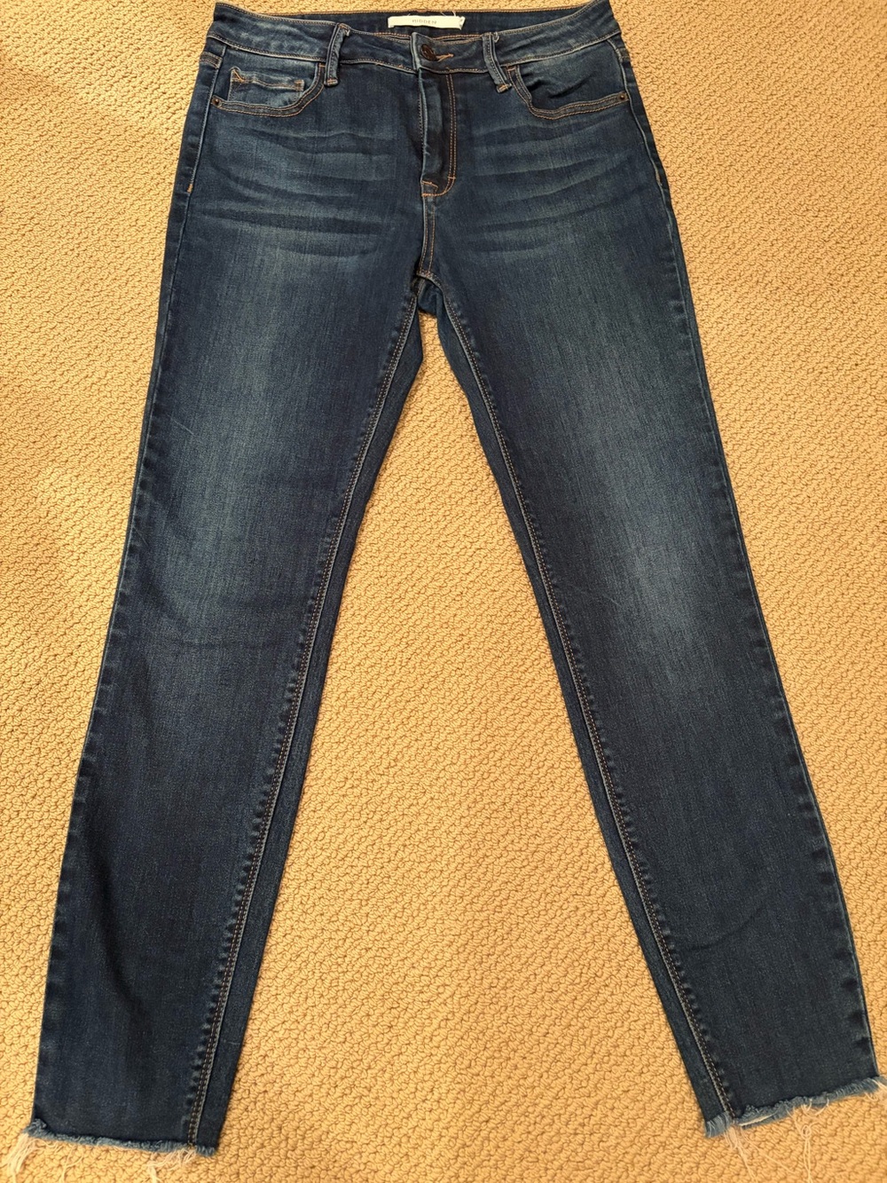 Hidden LA Anthropologie Women's Dark Blue Stretch Skinny Jeans SIZE 28 or 8